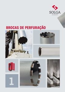 Brocas, Coroas, Caroteadoras, Catalogo de Brocas de perfuração Solga, Catalogo em Português