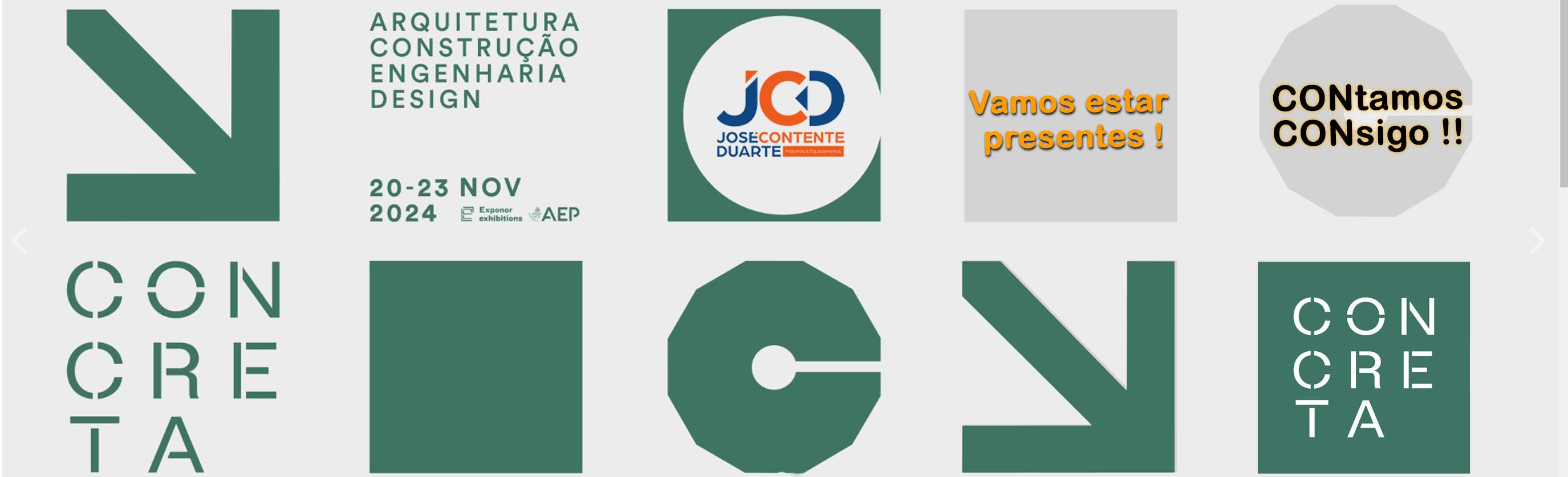 JCD presente na Exponor na Concreta – Feira de Construção, Reabilitação, Arquitetura e Design - Pavilhão 3 - Stands A14 e A16